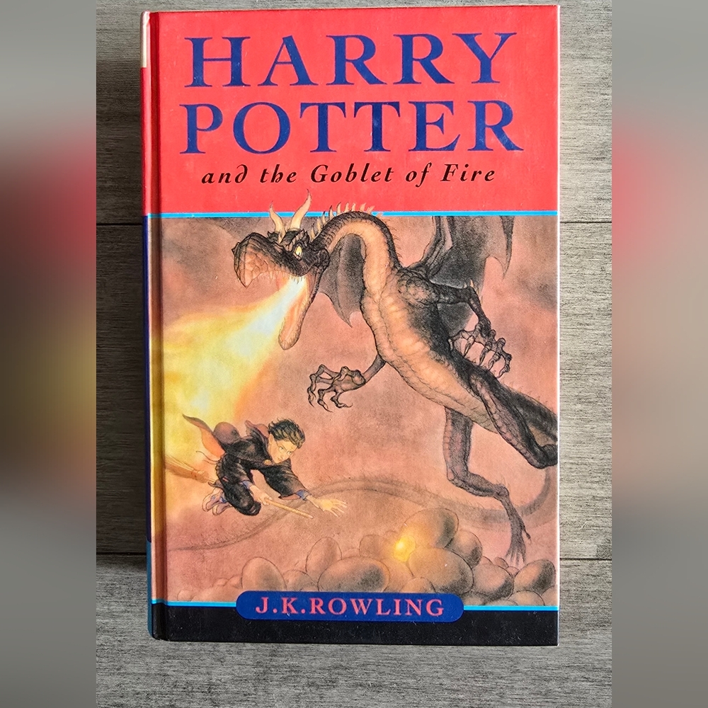 Harry Potter and the Goblet of Fire Book by - Red Cover Dragon Edition
